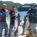 First guests at the new lodge, June 2010, largest 40 lbs